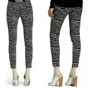 Stella McCartney Black/ White Hearts Print skinny Jeans size 28